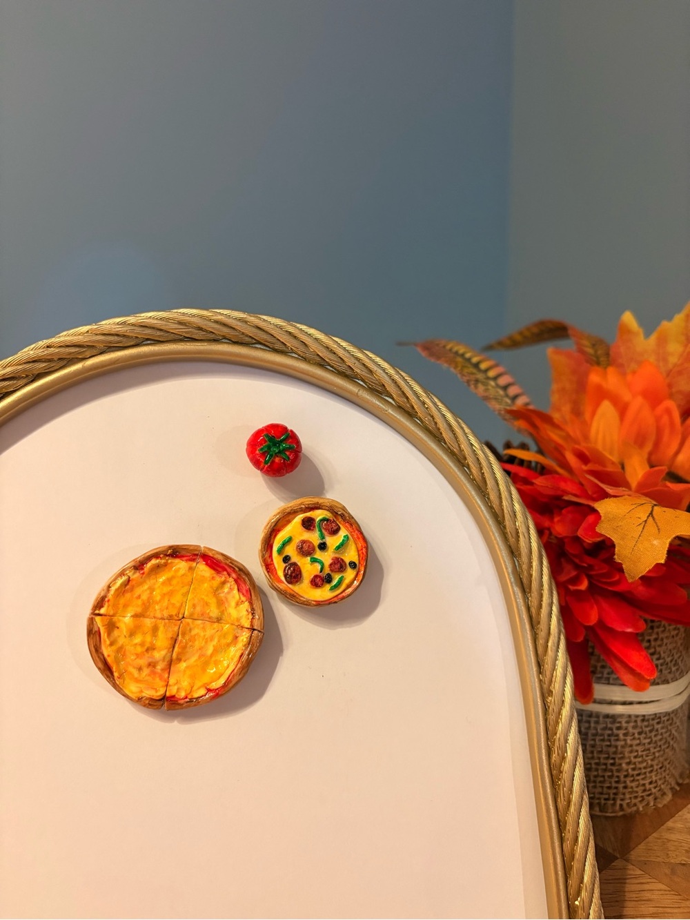 Hand Crafted Pizza Magnets